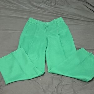 LOFT Bright Green Peyton Trousers
